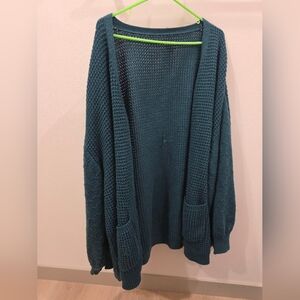 BloomChic Teal Knit Cardigan